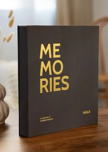 KAILA Album foto Memories Negru - 600 fotografii în 10x15 cm Expediere rapidă