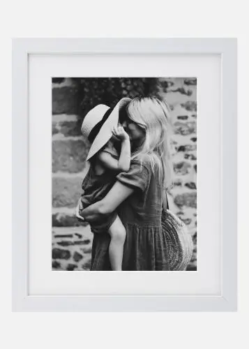 Discount Pchet întreg fotografii - poză + ramă Alb cu Paspartu - S (18x24 cm)