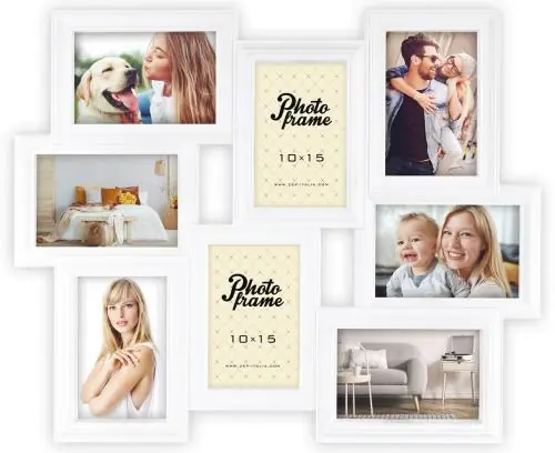 Ieftin Tolosa White Ramă pentru colaj - 8 Fotografii