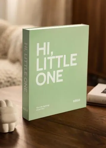 KAILA HI LITTLE ONE Mentă - Coffee Table Photo Album (60 Negre Pagini) Ofertă limitată