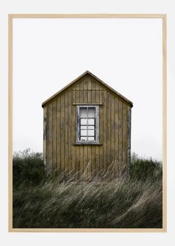 Beach Hut Poster (21x29.7 cm (A4)) Ofertă de sezon