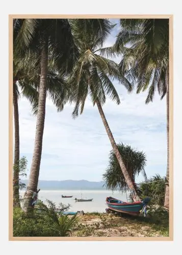 Boats In Thailand Poster (21x29.7 cm (A4)) Cel mai vândut