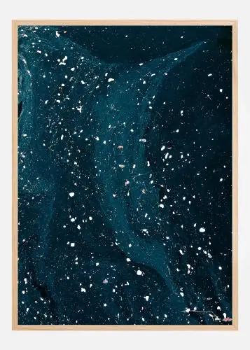 Abstract Blue Poster (21x29.7 cm (A4)) Lichidare de stoc