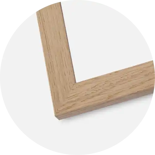 Ramă Trendline Stejar 70x100 cm - Paspartu Alb 59,4x84 cm (A1) Ofertă de sezon