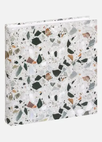 Retur ușor Terrazzo stone Album Negru - 28x29 cm (60 Albe Pagini / 30 foi)