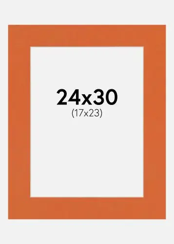 Bestseller Passepartout Mandarin Orange (Miez Alb) 24x30 cm (17x23)