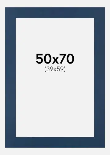 Bestseller Passepartout Jeans (Miez Alb) 50x70 cm (39x59)