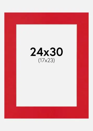 Passepartout Red Hot (Miez Alb) 24x30 cm (17x23) Reducere extra