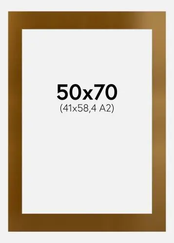 Passepartout Gold Rush Metal (Miez Alb) 50x70 cm (41x58,4 - A2) Cumpără acum