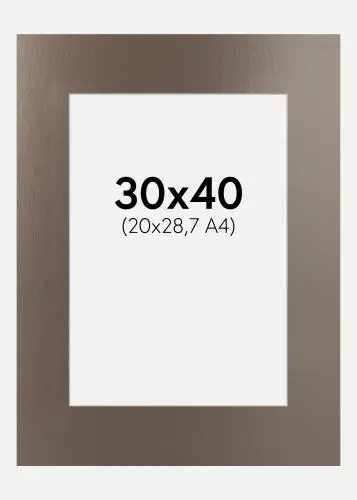 Cumpără acum Passepartout Rose Platinum Metal (Miez Alb) 30x40 cm (20x28,7 - A4)