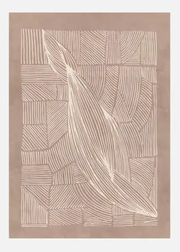 Abstract Irregular Lines Tablou Pe Pânză (30x40 cm) Cumpărături sigure