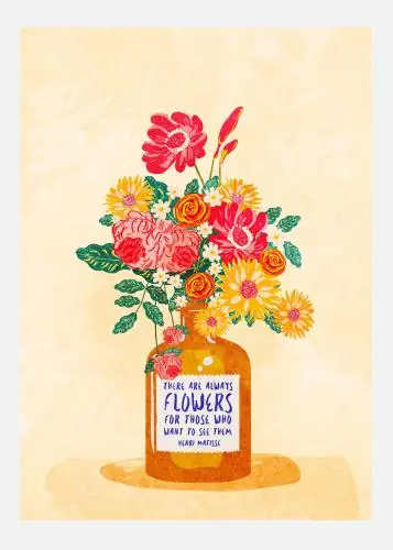 Chilipir Always Flowers Tablou Pe Pânză (30x40 cm)
