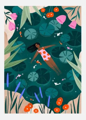 Chilipir Wild Swimming Tablou Pe Pânză (30x40 cm)