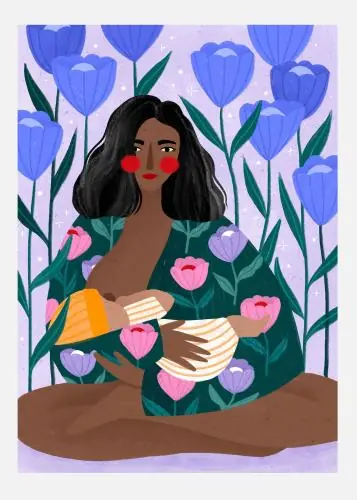 Breastfeeding Tablou Pe Pânză (30x40 cm) Noutate
