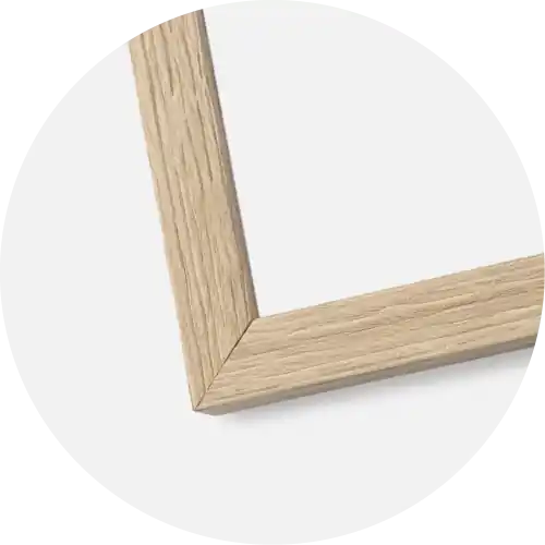 Ramă Stilată Stejar 30x70 cm - Paspartu Alb 18x57 cm Livrare expres
