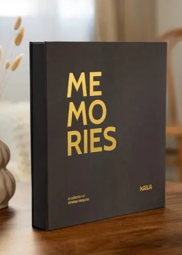 KAILA Album foto Memories Negru - 600 fotografii în 11x15 cm Cel mai vândut
