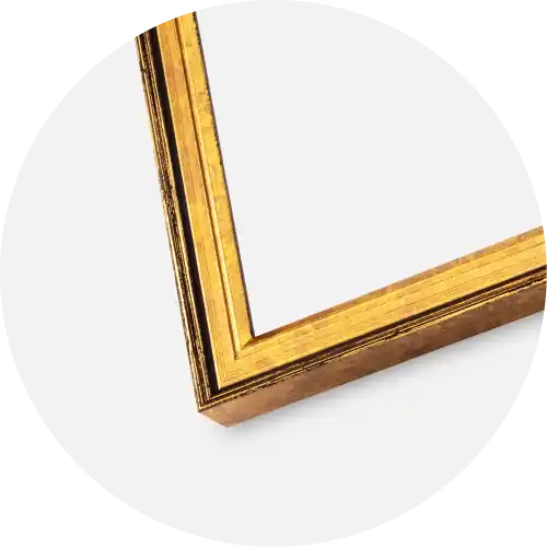Ramă Ringa Auriu 60x80 cm - Paspartu Alb 50x70 cm Reducere extra