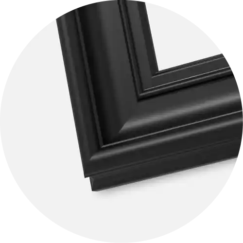 Ramă Mora Premium Sticlă Negru 40x60 cm - Paspartu Alb 32,9x48,3 cm Ofertă exclusivă