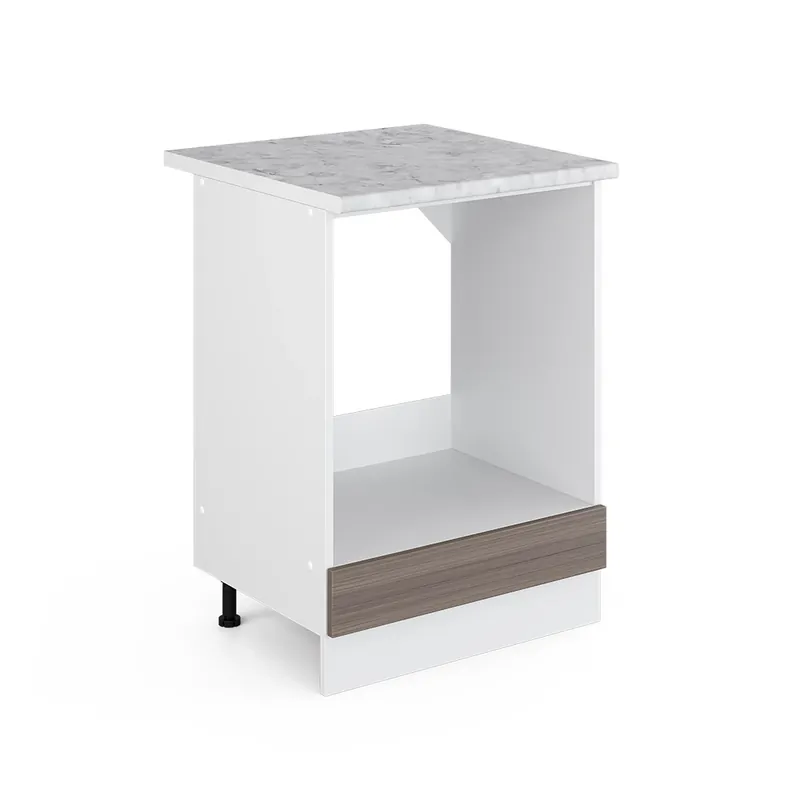 Ofertă exclusivă Dulap de transformare a sobei R-Line Gri nobil 60 cm , AP Marmură Vicco