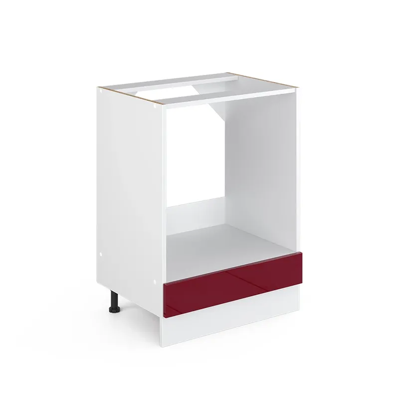 Dulap de transformare a sobei R-Line Roșu lucios ridicat 60 cm fara blat Vicco Disponibil imediat