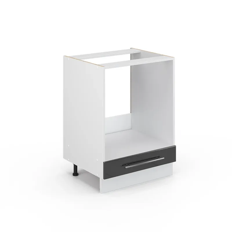Livrare rapidă Dulap de transformare a sobei Fame-Line Antracit lucios ridicat 60 cm fara blat Vicco