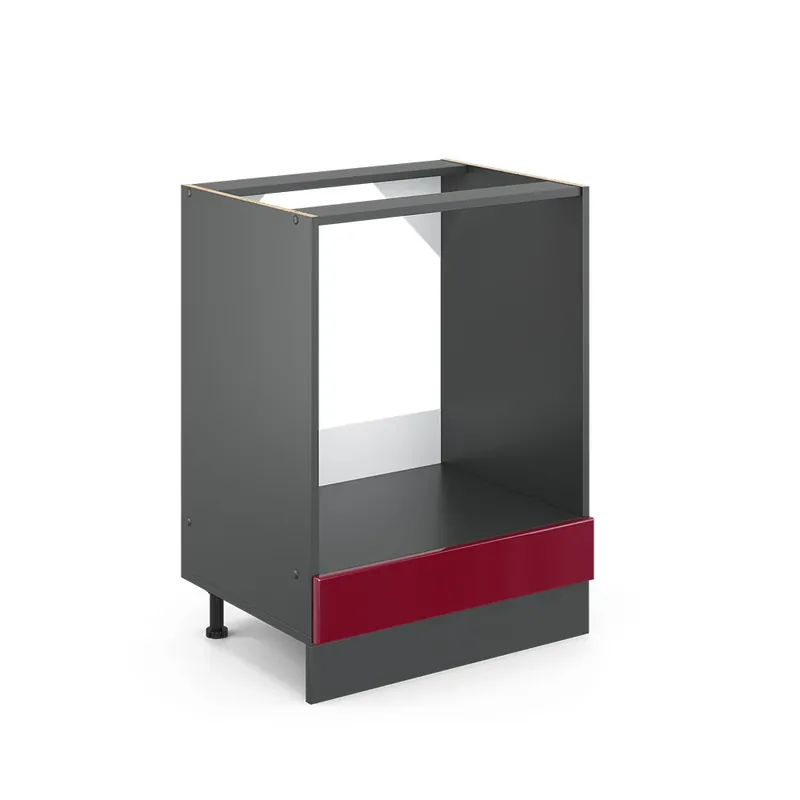 Ofertă limitată Dulap de transformare a sobei R-Line Roșu lucios ridicat 60 cm fara blat Vicco