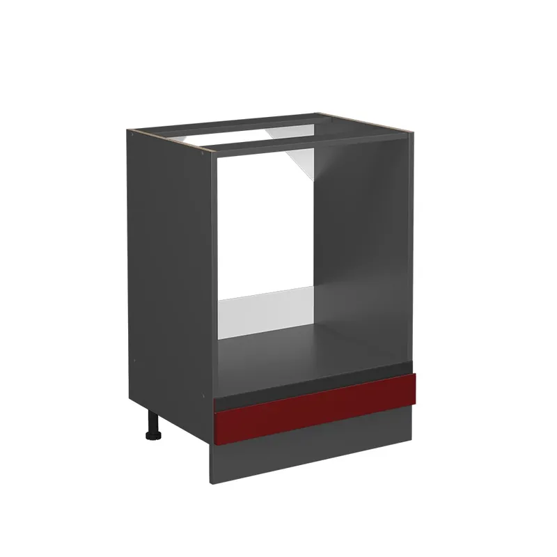 Super ofertă Dulap de transformare a sobei R-Line Roşu 60 cm Forma J, fără blat Vicco