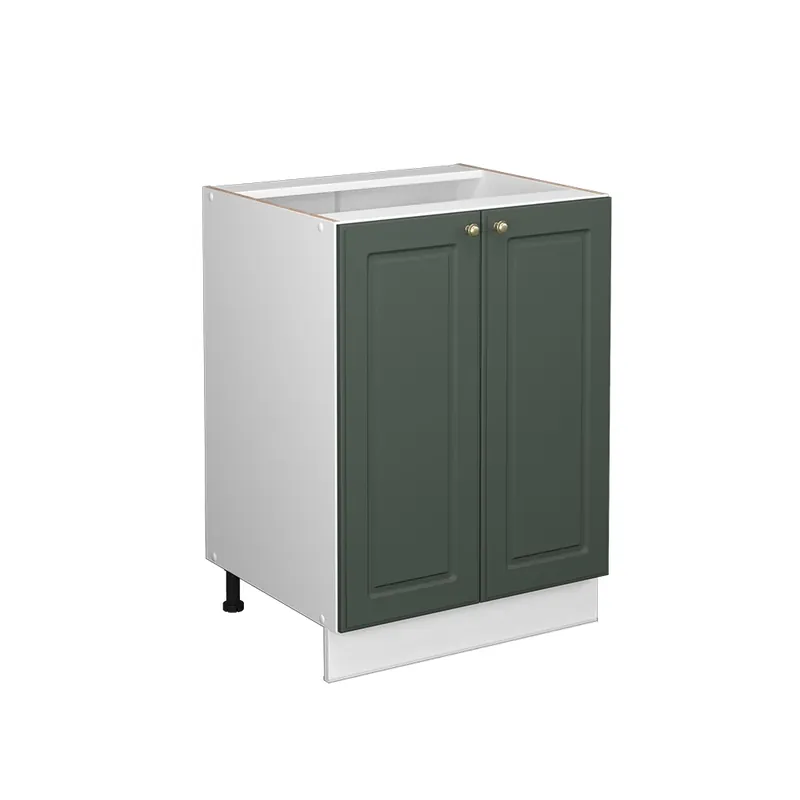 Dulap de bază de bucătărie Fame-Line Casă de țară verde și aurie 60 cm fara blat Vicco Plată sigură