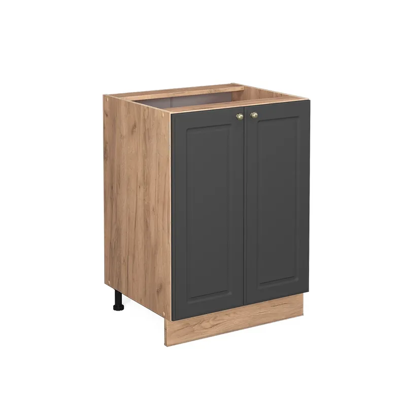 Chilipir Dulap de bază de bucătărie Fame-Line Aur antracit 60 cm fara blat Vicco