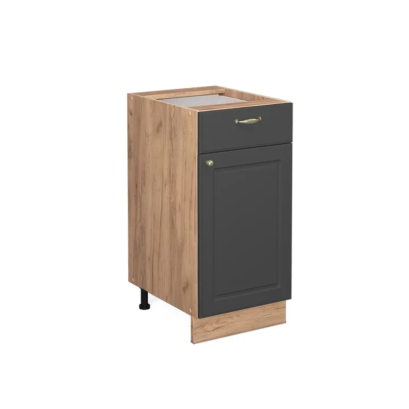 Bestseller Dulap de bază de bucătărie Fame-Line Aur antracit 40 cm fara blat Vicco