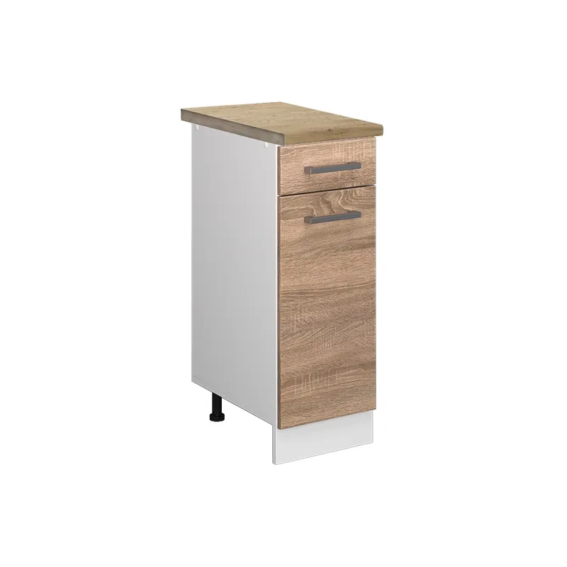 Dulap de bază de bucătărie R-Line Sonoma 30 cm , AP Stejar Vicco Promoție