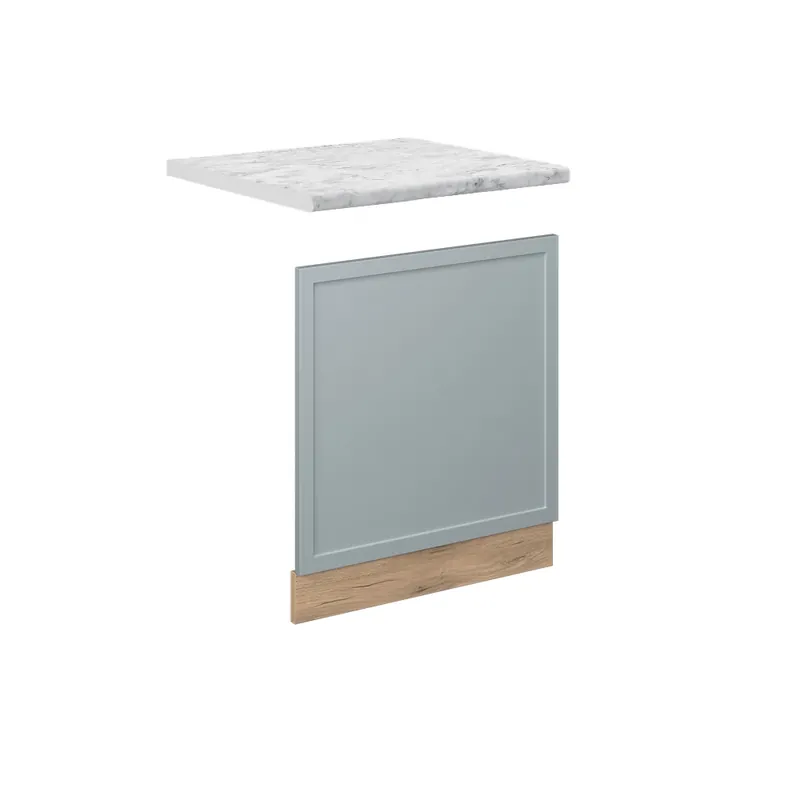 Ofertă limitată Panoul frontal Fame-Line Albastru-gri deschis 60 cm , AP Marmură Vicco