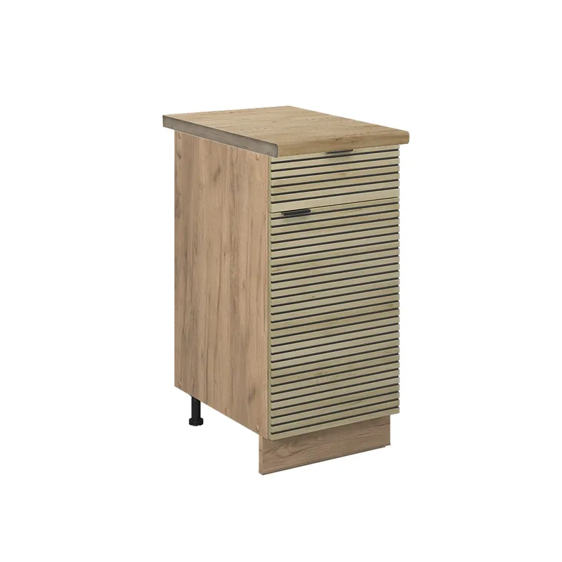 Ieftin Dulap de bază de bucătărie Fame-Line Panou de stejar 40 cm , AP Stejar Vicco