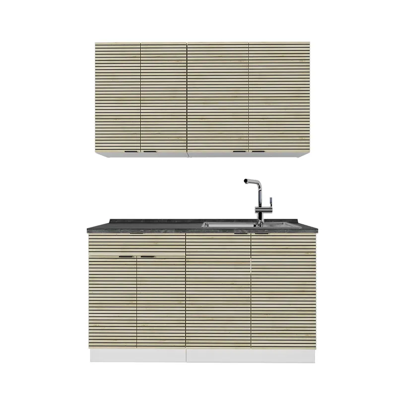Bucătărie simplă Fame-Line Panou stejar/alb 140 cm , AP Antracit Vicco Cumpără acum