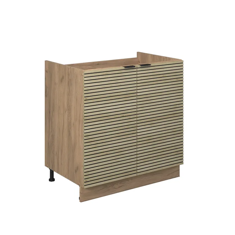 Dulap de bază pentru chiuvetă Fame-Line Panou de stejar 80 cm fara blat Vicco Reducere specială