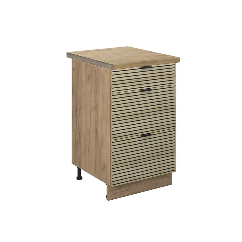 Reducere de preț Dulap de bază de bucătărie Fame-Line Panou de stejar 50 cm , AP Stejar Vicco