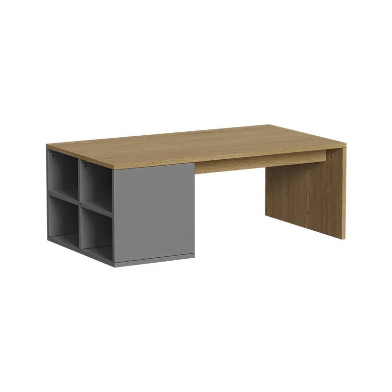 Masuta de cafea Kivo antracit 90 x 50 cm Cu 4 compartimente deschise Vicco Super ofertă
