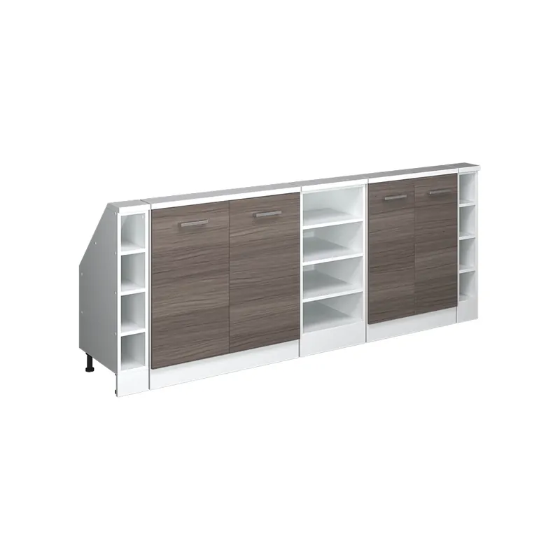 Vezi acum Dulap de bucătărie pentru acoperișuri înclinate R-Line Gri nobil 210 cm Set de 5 Vicco