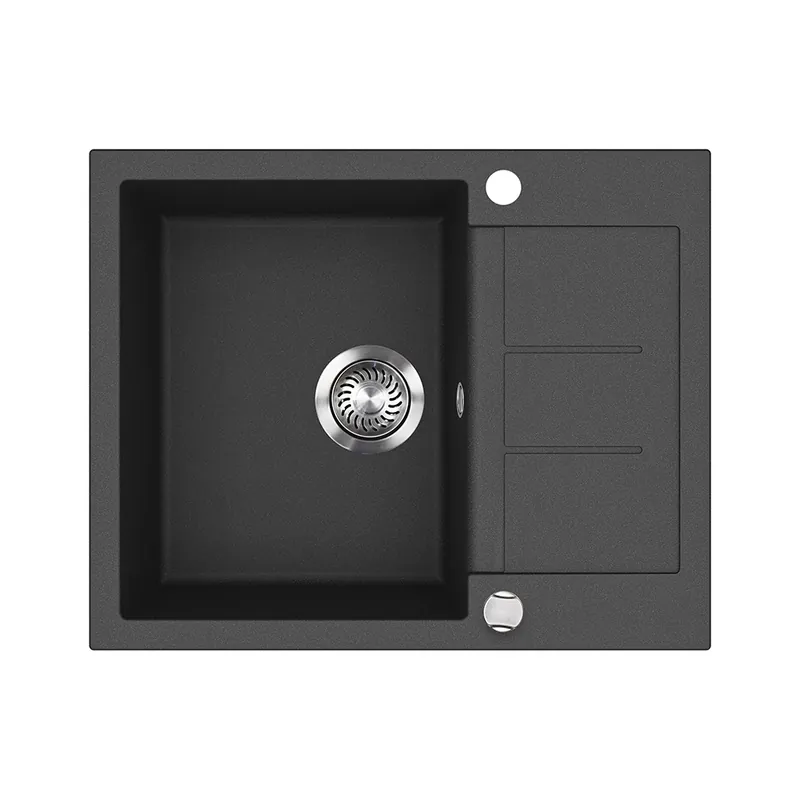 Expediere rapidă Chiuveta de bucatarie Rom Negru 62 x 50 cm Bergstrom