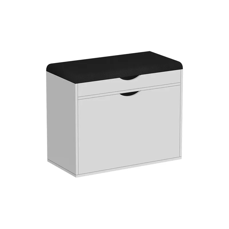 Bancă pentru încălțăminte Schufy Alb 60x51 cm cu 2 compartimente Vicco Chilipir
