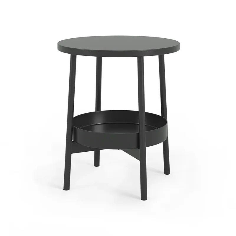 Masuta de cafea Riono Negru 40 x 40 cm cu spațiu de stocare suplimentar Vicco Cumpărături sigure