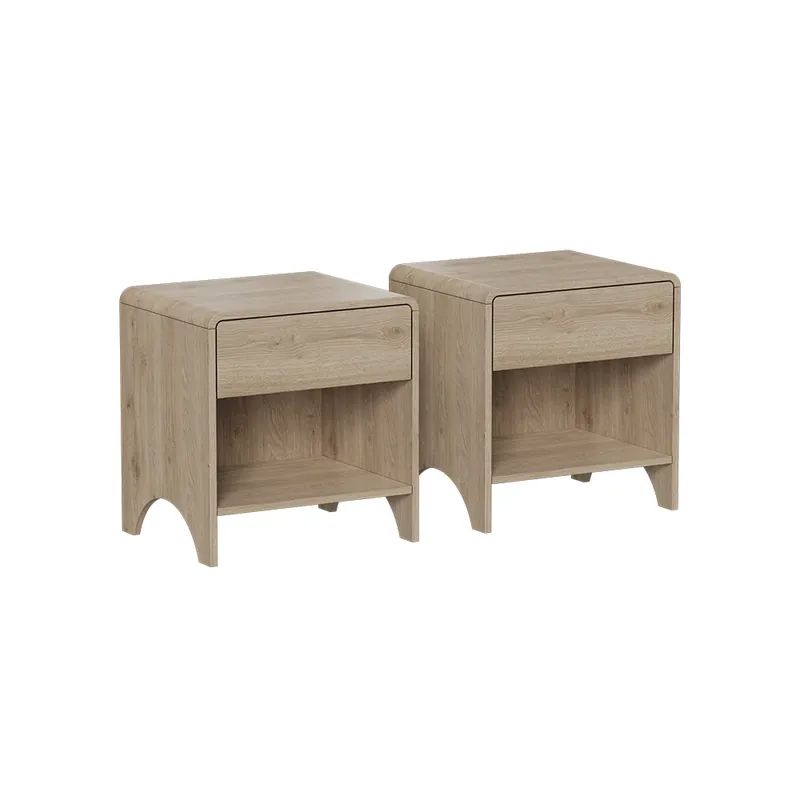 Cumpărături sigure Măsuță de pat Oaki stejar Set de 2 Vicco