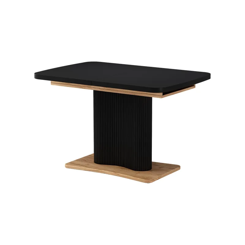 Masa de sufragerie Fenaro Negru / stejar 120 x 80 cm 2 părți Vicco Ofertă exclusivă