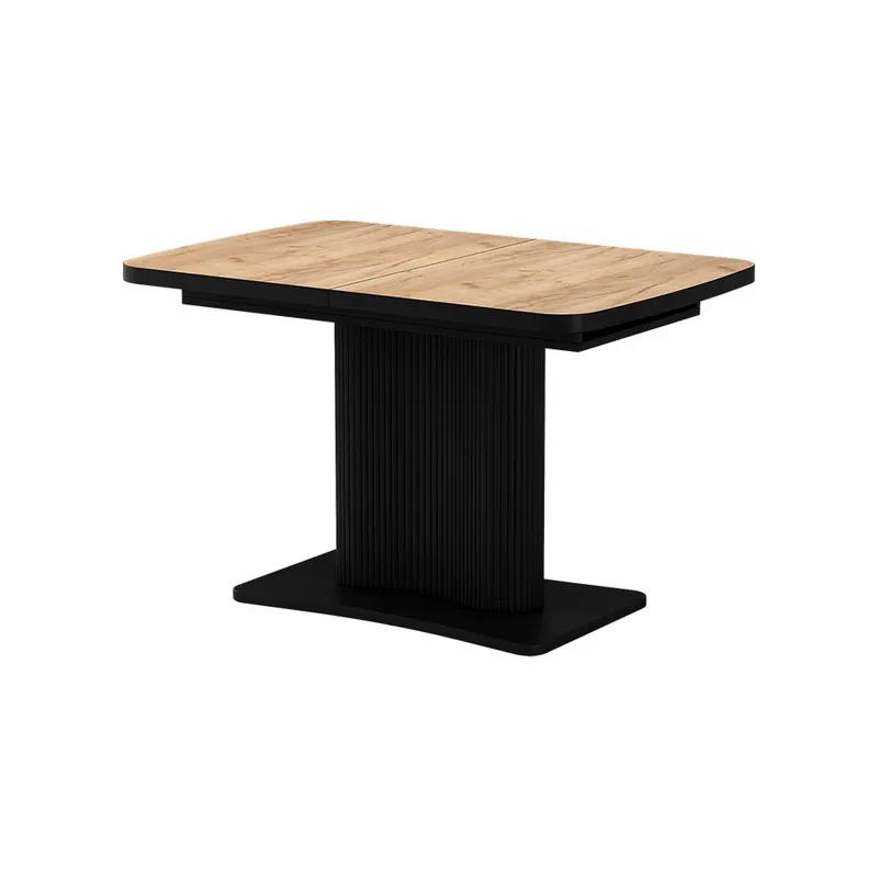 Masa de sufragerie Fenaro Goldkraft stejar/negru 120 x 80 cm extensibil Vicco Bestseller