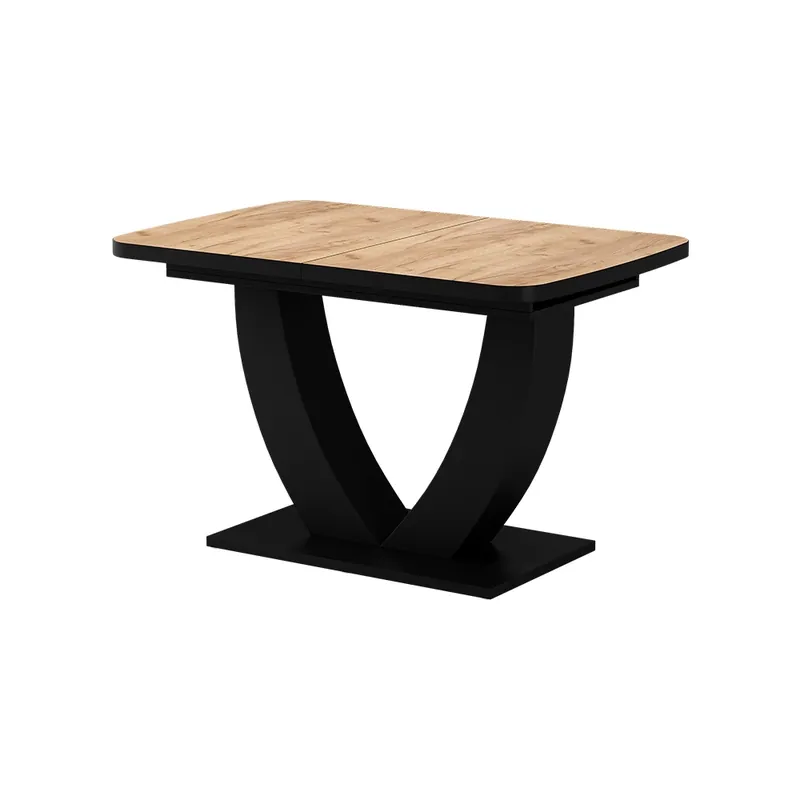 Masa de sufragerie Fenaro Goldkraft stejar/negru 120 x 80 cm Extensibil Vicco Plată securizată