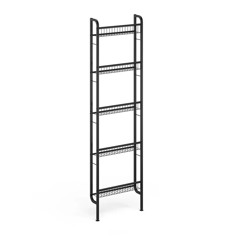 Raft pentru scară Klivo Negru 44.5x160 cm cu 5 rafturi Vicco Ofertă