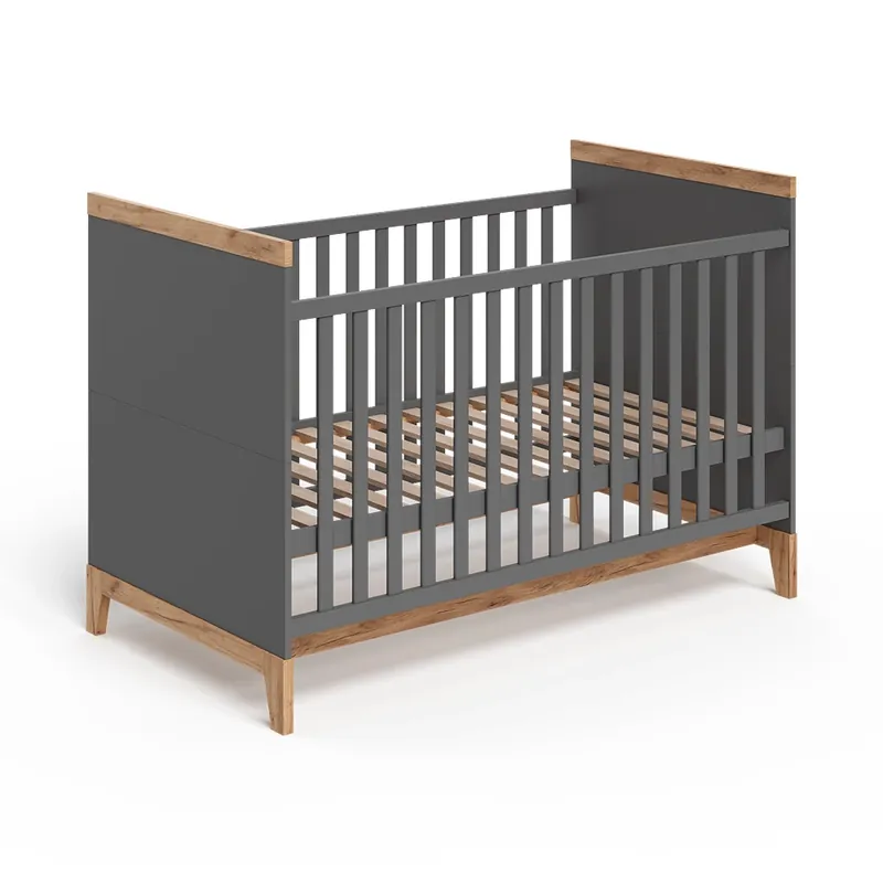 Pat pentru bebelusi Malia Gri/Artisan 70x140 cm Vitalispa Promoție