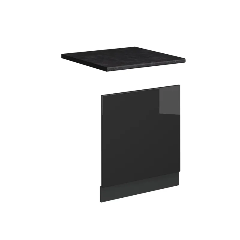 Mai ieftin Panoul frontal Fame-Line Antracit lucios ridicat 60 cm , AP Antracit Vicco