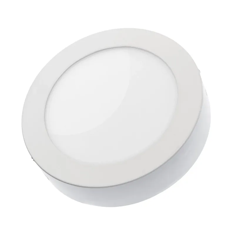 Algine Eco Led Rotund 230 V 12 W Ip20 Cw Plafonul alb Cadru de suprafață Preț redus