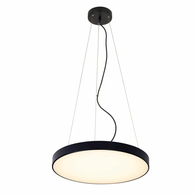 Lampa suspendata LED Max Light P0452 negru 48W 3000K 48 cm Ofertă